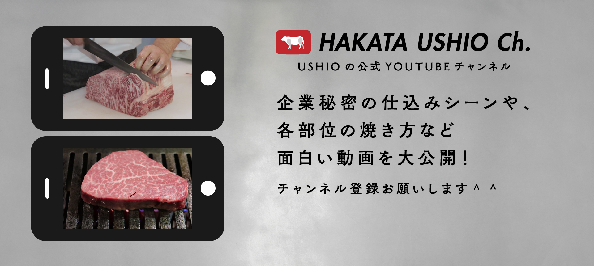 HAKATA USHIO Ch. USHIOの公式YOUTUBE チェンネル